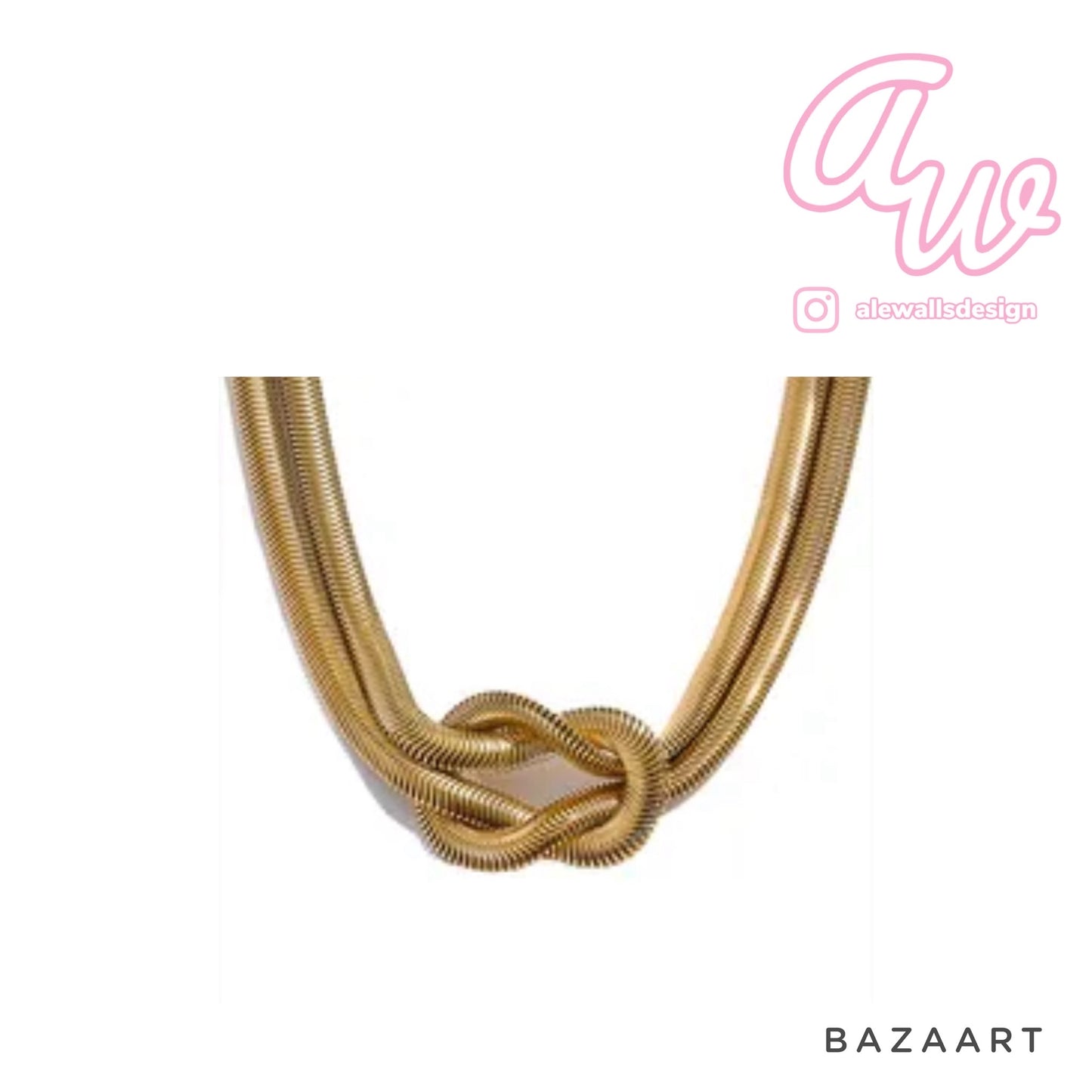 Gold Knot Necklace 💧