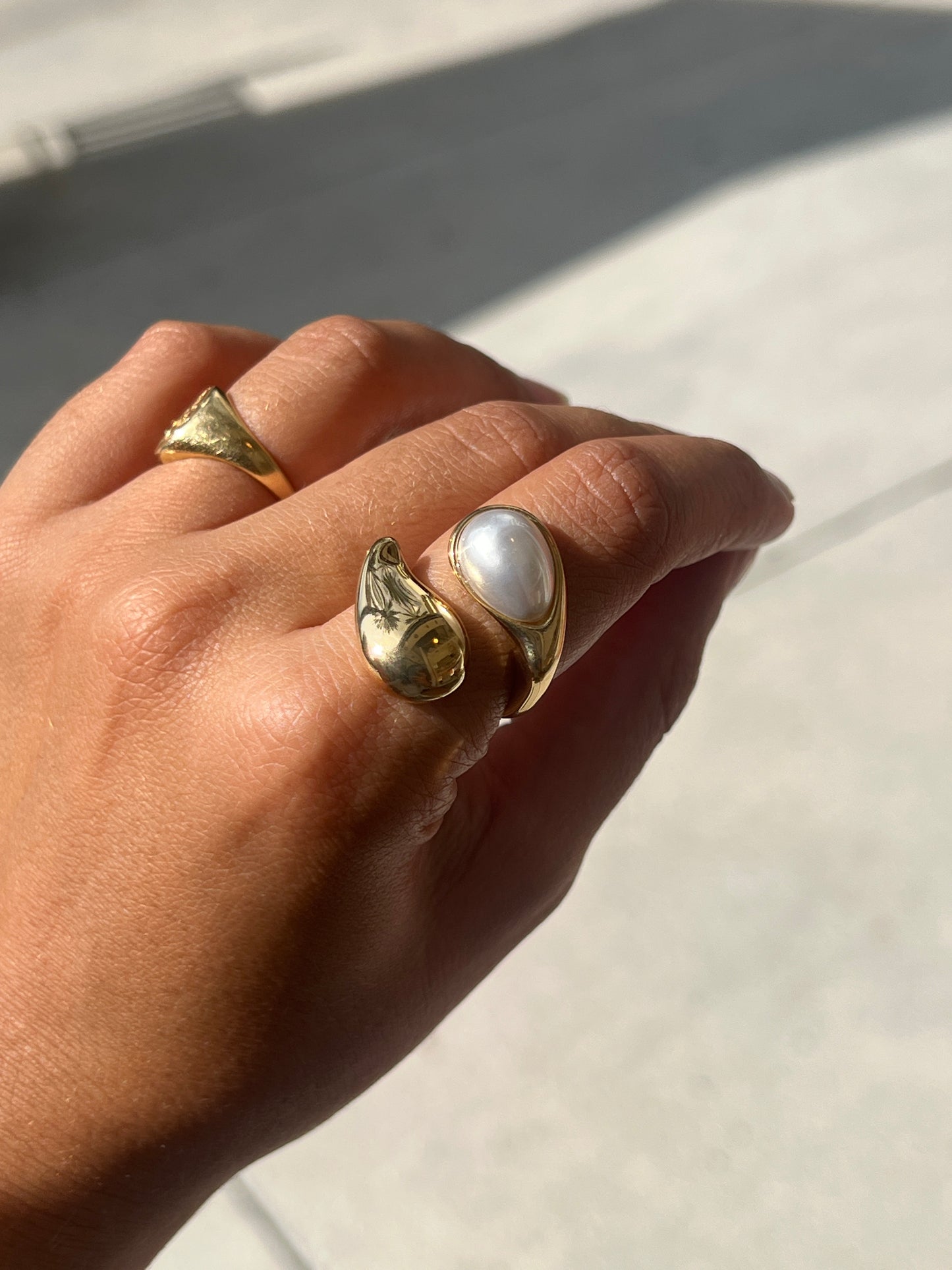 Double Pearl ring 💧