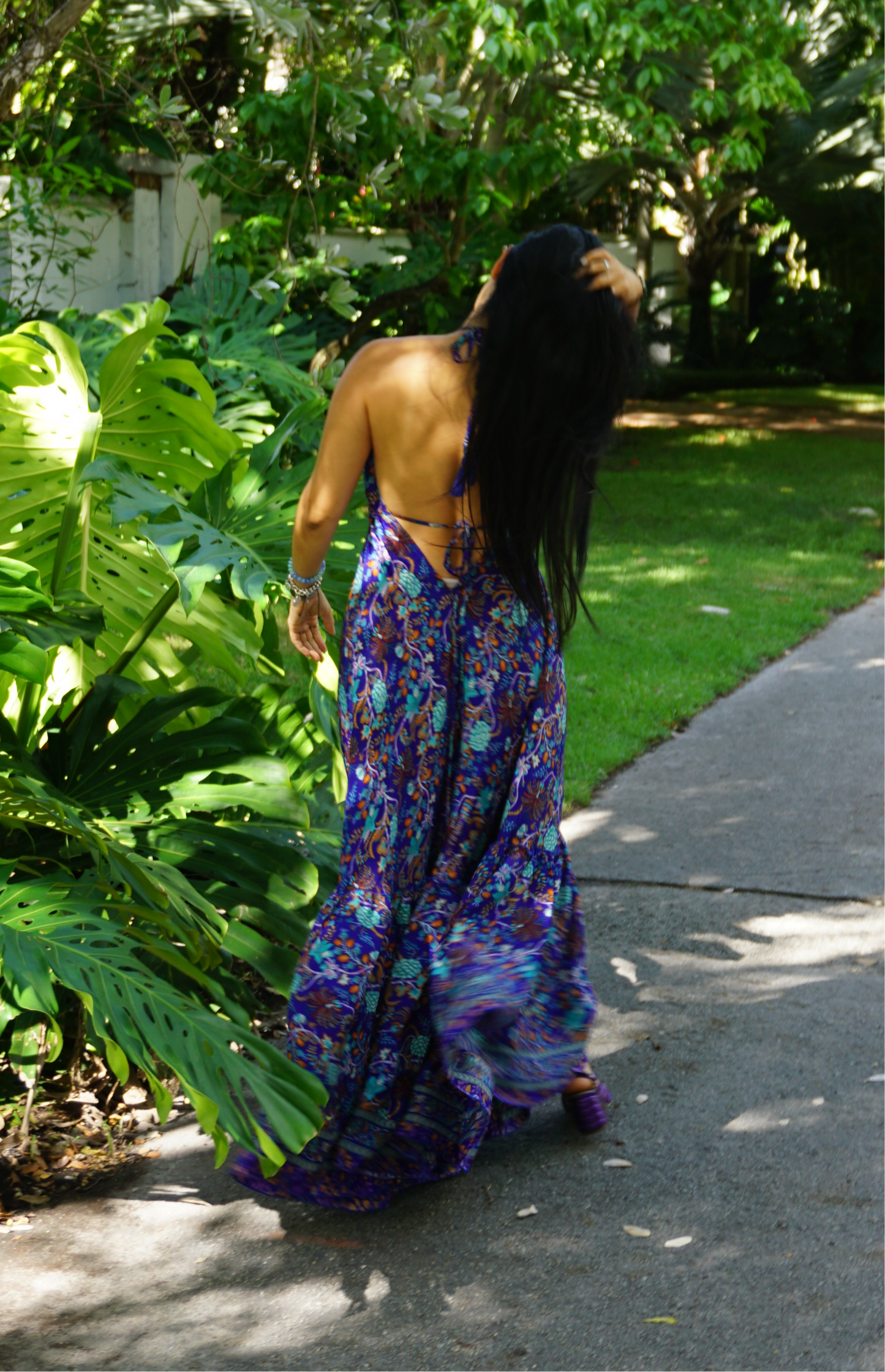 Blue Boho Maxi Dress