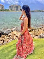Load image into Gallery viewer, Orange Long Dress

