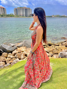 Orange Long Dress
