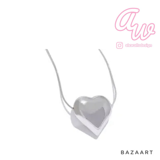 Heart Silver Necklace 💧