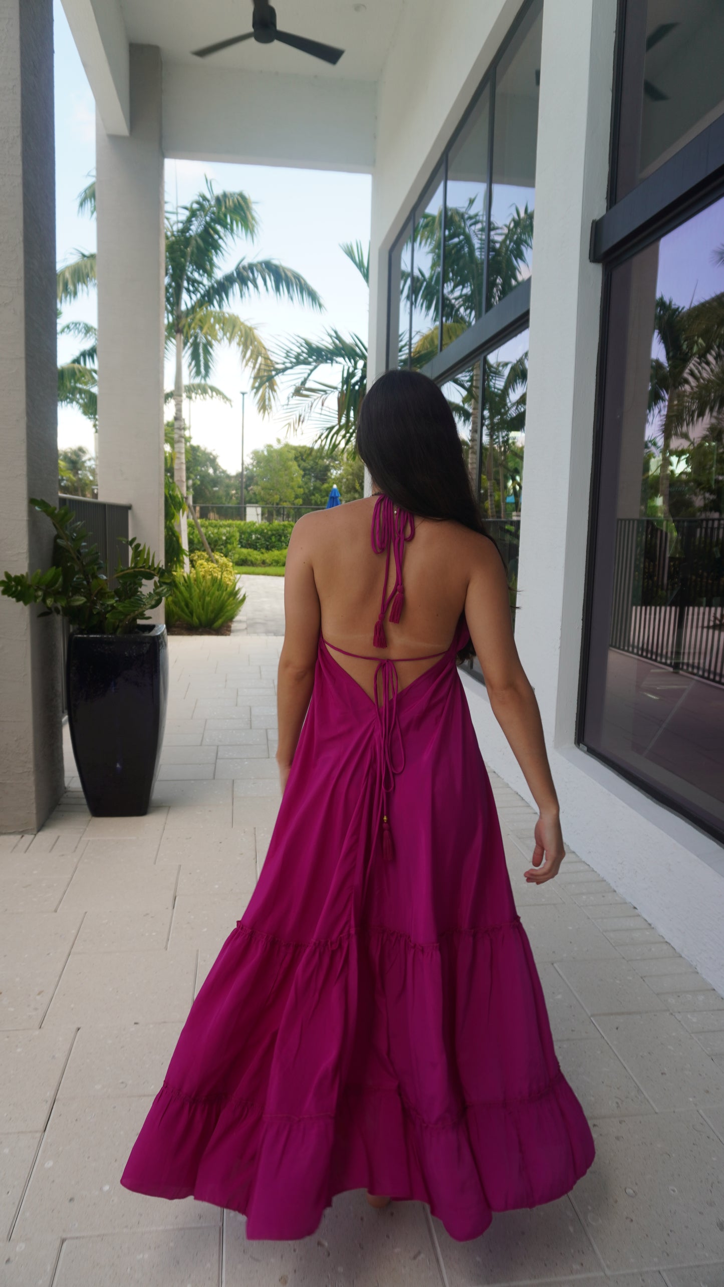 Magenta Maxi Dress