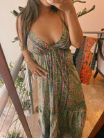 Load image into Gallery viewer, Green and Pink Dress
