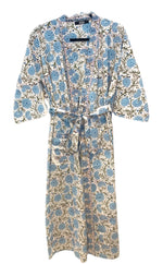 Load image into Gallery viewer, Blue Flowers Kimono
