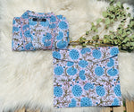 Load image into Gallery viewer, Blue Flowers Kimono
