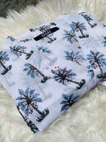 Load image into Gallery viewer, Blue Palm Tree Kimono
